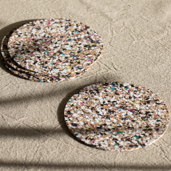 Beach clean circular coasters 